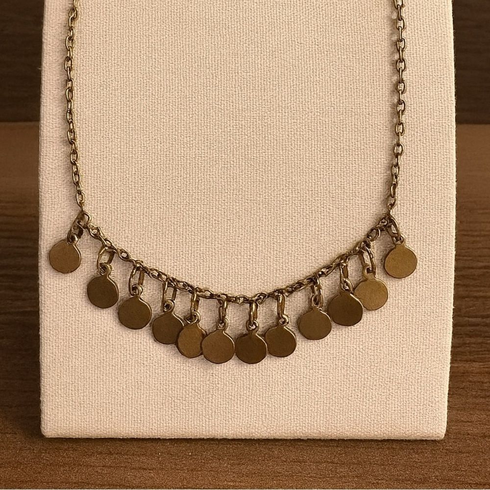 Vintage Y2K Womens Dainty Copper Toned Dangle Chain Bracelet‎ Adjustable